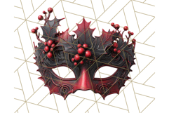 Gothic Christmas Clipart Dark Holiday PNG, Dark Christmas Product Image 5