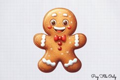 Christmas Gingerbread Clipart PNG Product Image 1