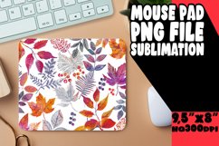 Vibrant Autumn Watercolor Mouse Pad Art Product Image 1