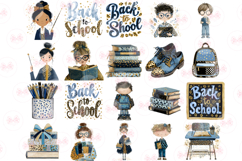 Whimsical Back To School Clipart, Set of 51 Png Bundle Product Image 2