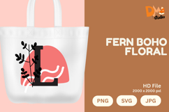 Fern Boho Floral Monogram Product Image 1