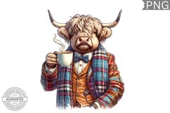 Retro Highland Cow Sublimation Bundle | Vintage Cow Design Product Image 14