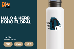 Halo &amp; Herb Boho Floral Monogram Product Image 1