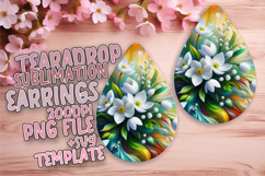 Artistic Teardrop Design for Crafting , Flowers Product Image 1