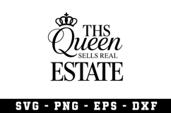 Queen Sells Real Estate Svg|Real Estate SVG Cut files Product Image 1