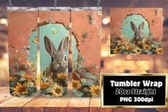 Funny 3D Tumbler Wrap - Animals in Wall Hole Product Image 1