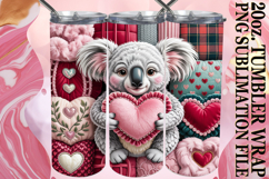 Joyful nights 20oz tumbler wrap, Valenines Animals Product Image 1