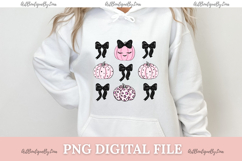 Pink Pumpkin with Black Bow PNG Product Image 10