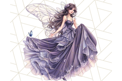Gothic Fairy &amp; Potion Clipart, Dark Fantasy PNG Printable Product Image 5
