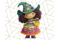 Colorful Halloween Clipart PNG, Cute Kids &amp; Candy Clip Art Product Image 5