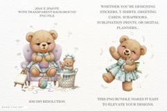 Mother's Day Teddy Bear Clipart Product Image 2