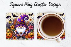 Halloween Gnome Mug coaster | Coaster | Sublimation Design Product Image 1