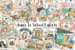 Back To School Labels PNG Bundle Product Image 1