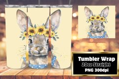 Charming Bunny with Vibrant Blooms Wrap Product Image 1
