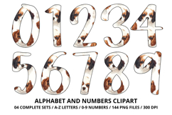 Cute Puppies Alphabet PNG, watercolor Letters &amp; Numbers Product Image 5