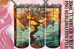 Abstract Stained Glass Tumbler Artistry Product Image 1