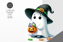 Halloween clipart, Ghost clipart, Autumn clipart Product Image 1
