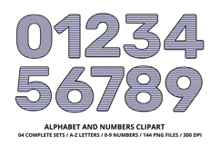 4th July Alphabet png clipart, independence letters doodle Product Image 5