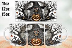 Halloween Witch Mug Wrap Sublimation 11oz, 12oz, 15oz Product Image 1