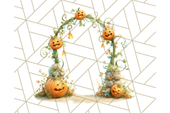 Creepy Carnival Halloween Clipart PNG with Hayride Art Product Image 5