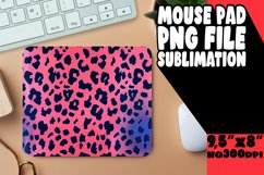 Glamorous Glitter Leopard Print Mouse Pad Design PNG Product Image 1