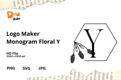 Logo Maker Monogram Floral Product Image 1