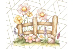 Pastel Farm Nursery PNG Clipart, Baby Animals And Elements Product Image 5