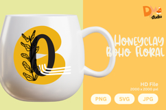 Honeyclay Boho Floral Monogram Product Image 1