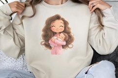 Watercolor Sisterhood Clipart PNG Product Image 1
