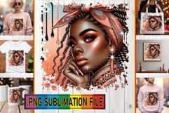 Bright TSHIRT Ideas Magic PNG, Afro Girl Product Image 1