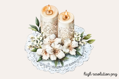 White Wedding Watercolor Clipart PNG Product Image 1