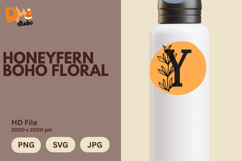 Honeyfern Boho Floral Monogram Product Image 1