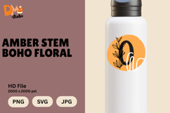 Amber Stem Boho Floral Monogram Product Image 1