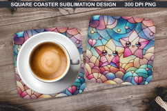 Christmas Coaster Sublimation, Christmas Coaster PNG Design Product Image 1