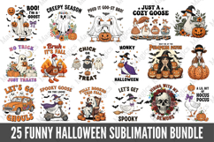 25 Funny Halloween Sublimation Bundle Product Image 1