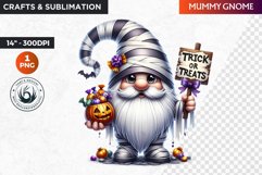 Halloween gnome clipart, Halloween clipart, Gnome PNG Product Image 1