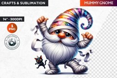 Halloween gnome clipart, Halloween clipart, Gnome PNG Product Image 1
