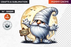 Halloween gnome clipart, Halloween clipart, Gnome PNG Product Image 1