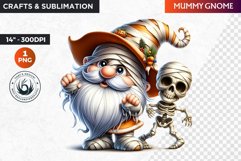 Halloween gnome clipart, Halloween clipart, Gnome PNG Product Image 1