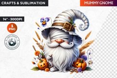 Halloween gnome clipart, Halloween clipart, Gnome PNG Product Image 1