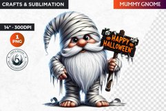 Halloween gnome clipart, Halloween clipart, Gnome PNG Product Image 1