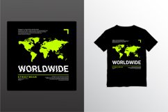 Worldwide writing design, suitable for screen printing Product Image 1