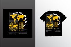 Worldwide writing design, suitable for screen printing Product Image 1