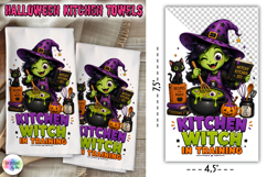 Kitchen Witch In Training Halloween Towel PNG Product Image 1