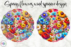 Spring Flowers Wind Spinner | Wildflowers Wind Spinner Print Product Image 1