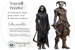 Slasher Movie Villains Horror Character Clipart Set Product Image 2