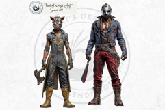 Slasher Movie Villains Horror Character Clipart Set Product Image 9