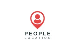 people pin location logo vector design Product Image 1