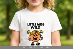 Little Miss Wild -SVG Design for Baby T-Shirts and Gifts Product Image 4