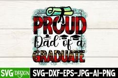 Proud Dad Of A Gtraduate Sublimation Design,DAD Sublimation Product Image 2